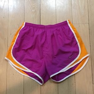Nike Dri-Fit short, Size S,Fuchsia/orange/white